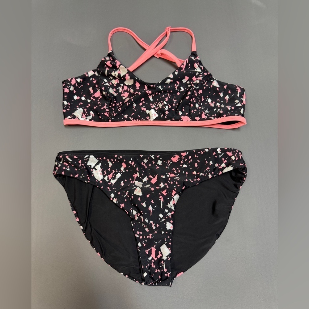 Zella: Girls - Tween - Teen Bikini Set, Black / Pink / Silver, Size 16